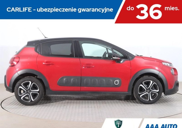 Citroen C3 cena 52000 przebieg: 64847, rok produkcji 2019 z Piastów małe 232